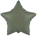 Flexmetal Matte Olive Green 18" Star Foil Balloon