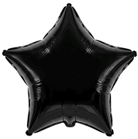 Flexmetal Black 18" Star Foil Balloon