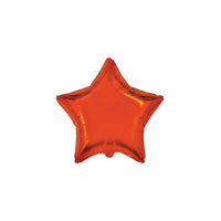 Flexmetal Orange 18" Star Foil Balloon