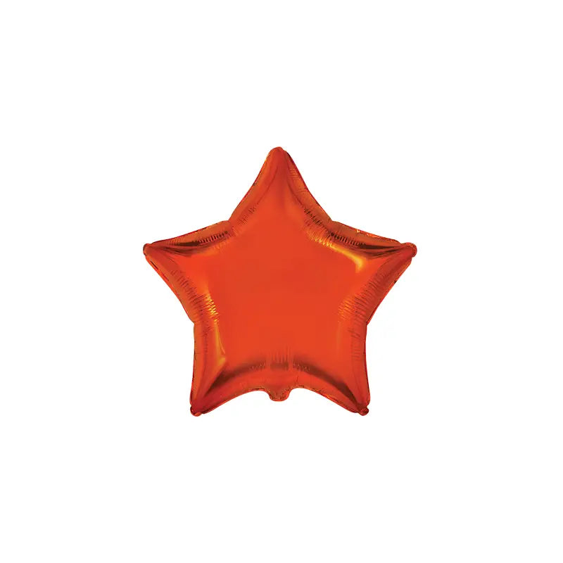 Flexmetal Orange 18" Star Foil Balloon