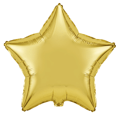 Flexmetal Gold 18" Star Foil Balloon