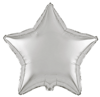 Flexmetal Silver 18" Star Foil Balloon