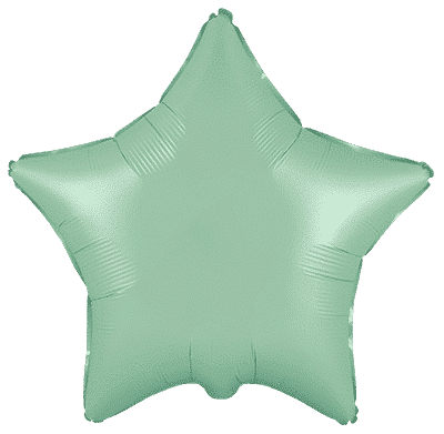 Flexmetal Pastel Mint 18" Star Foil Balloon