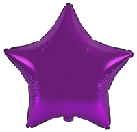 Flexmetal Purple 18" Star Foil Balloon