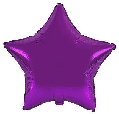 Flexmetal Purple 18" Star Foil Balloon