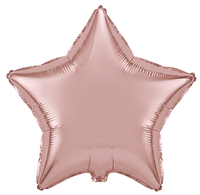 Flexmetal Rose Gold 18" Star Foil Balloon
