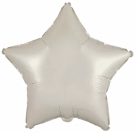 Flexmetal Satin Cream 18" Star Foil Balloon