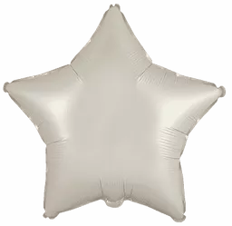 Flexmetal Satin Cream 18" Star Foil Balloon