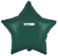 Flexmetal Satin Dark Green 18" Star Foil Balloon