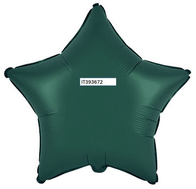 Flexmetal Satin Dark Green 18" Star Foil Balloon