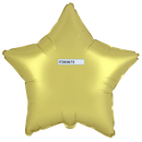 Flexmetal Satin Lemon 18" Star Foil Balloon