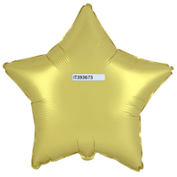 Flexmetal Satin Lemon 18" Star Foil Balloon