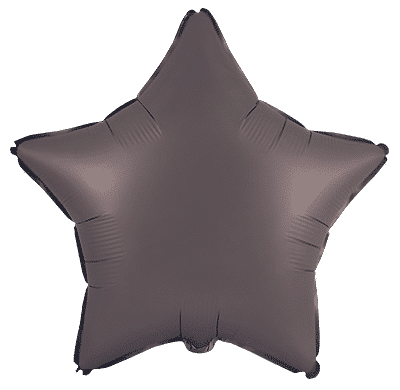 Flexmetal Satin Brown 18" Star Foil Balloon