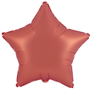 Flexmetal Satin Orange 18" Star Foil Balloon