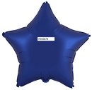 Flexmetal Satin Navy Blue 18" Star Foil Balloon