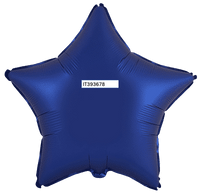 Flexmetal Satin Navy Blue 18" Star Foil Balloon