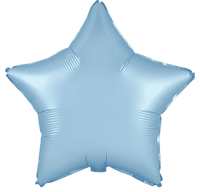 Flexmetal Satin Pastel Blue 18" Star Foil Balloon