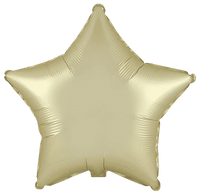 Flexmetal Satin Pastel Gold 18" Star Foil Balloon