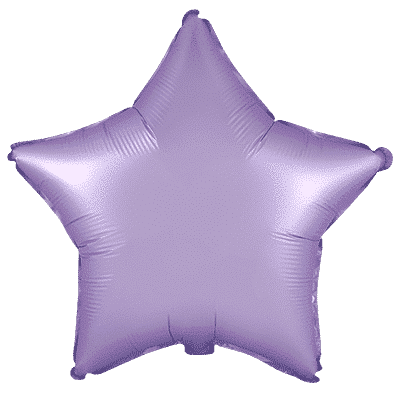 Flexmetal Satin Pastel Lilac 18" Star Foil Balloon