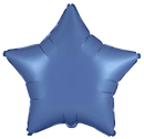 Flexmetal Satin Steel Blue 18" Star Foil Balloon