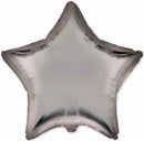 Flexmetal Satin Steel Grey 18" Star Foil Balloon