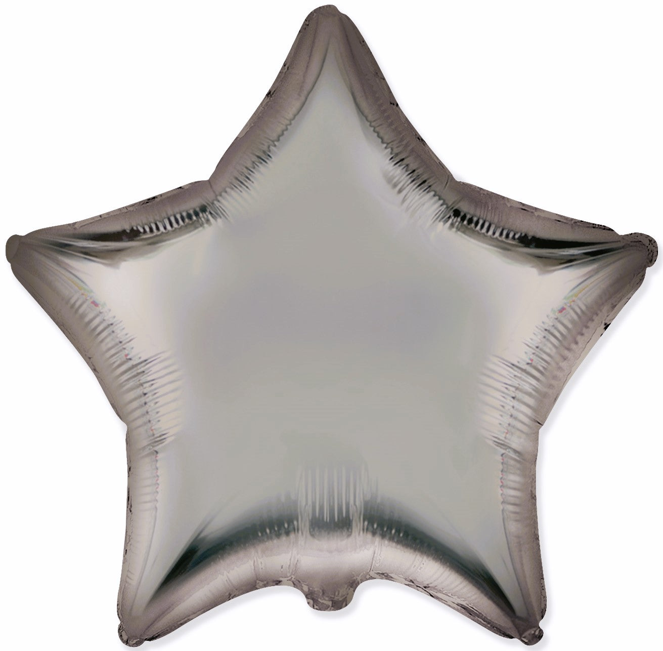 Flexmetal Satin Steel Grey 18" Star Foil Balloon