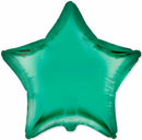 Flexmetal Satin Green 18" Star Foil Balloon