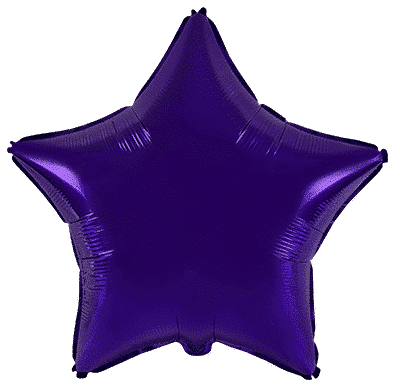 Flexmetal Violet 18" Star Foil Balloon