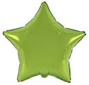 Flexmetal Lime Green 18" Star Foil Balloon
