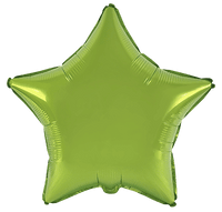 Flexmetal Lime Green 18" Star Foil Balloon
