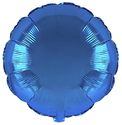 Flexmetal Blue 18" Round Foil Balloon