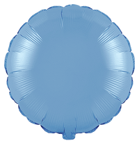 Flexmetal Pastel Blue 18" Round Foil Balloon
