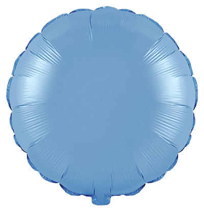 Flexmetal Pastel Blue 18" Round Foil Balloon