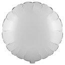 Flexmetal White 18" Round Foil Balloon