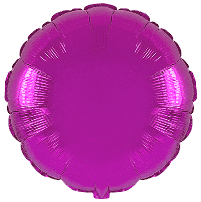 Flexmetal Fuchsia 18" Round Foil Balloon