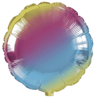 Flexmetal Pastel Gradient 18" Round Foil Balloon