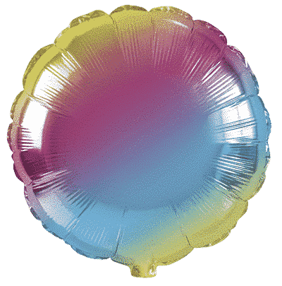 Flexmetal Pastel Gradient 18" Round Foil Balloon