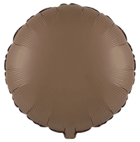 Flexmetal Matte Chocolate Brown 18" Round Foil