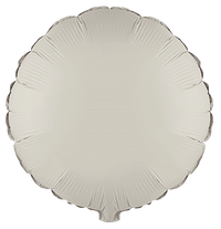 Flexmetal Matte Creamy Latte 18" Round Foil