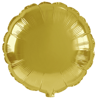 Flexmetal Gold 18" Round Foil Balloon
