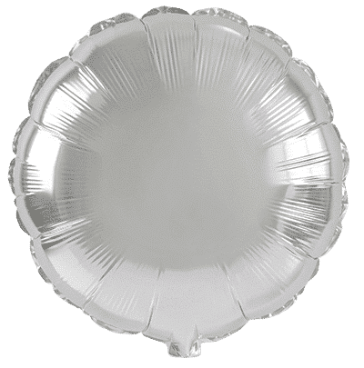 Flexmetal Silver 18" Round Foil Balloon