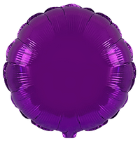 Flexmetal Purple 18" Round Foil Balloon