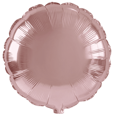 Flexmetal Rose Gold 18" Round Foil Balloon