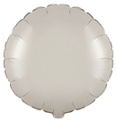 Flexmetal Satin Cream 18" Round Foil Balloon