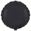 Flexmetal Satin Black 18" Round Foil Balloon