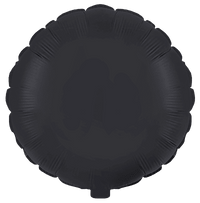 Flexmetal Satin Black 18" Round Foil Balloon