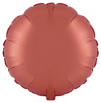 Flexmetal Satin Orange 18" Round Foil Balloon