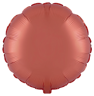 Flexmetal Satin Orange 18" Round Foil Balloon