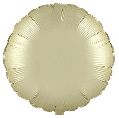 Flexmetal Satin Pastel Gold 18" Round Foil Balloon