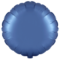 Flexmetal Satin Steel Blue 18" Round Foil Balloon